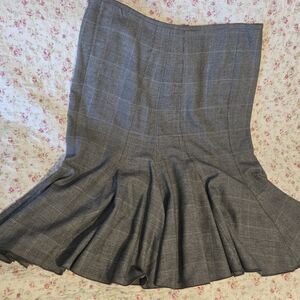 Elegant Gray A-Line Skirt